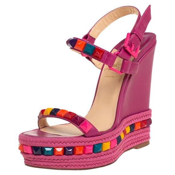 Christian Louboutin Shoes - Christian Louboutin Cataclou Espadrille Wedge Sandals